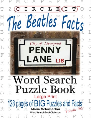 Book cover for Circle It, The Beatles Facts, Word Search, Puzzle Book