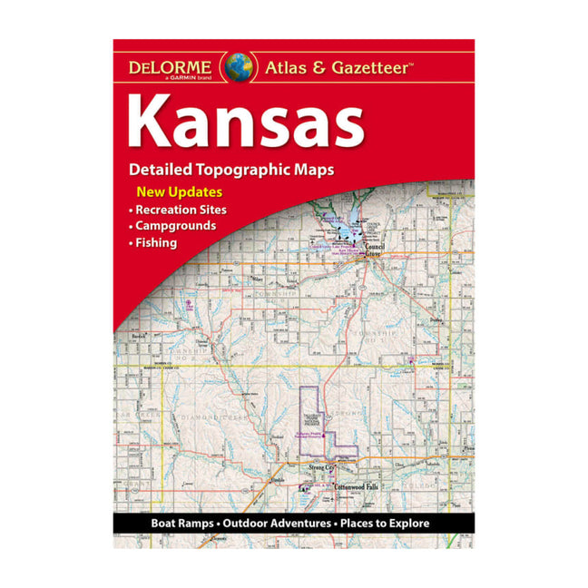 Book cover for Delorme Atlas & Gazetteer: Kansas