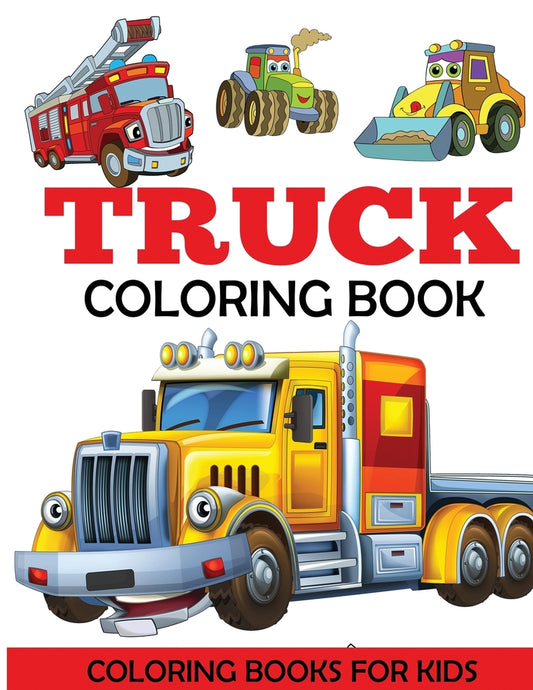 Book cover for Truck Coloring Book