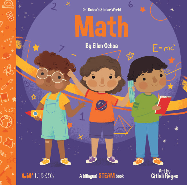 Book cover for Dr. Ochoa's Stellar World: Math: A Bilingual Steam Book