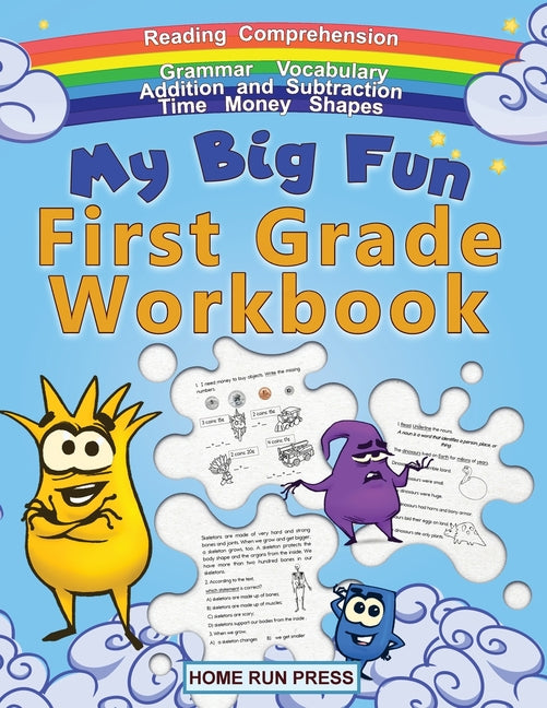 Book cover for My Big Fun First Grade Workbook: 1st Grade Workbook Math, Language Arts, Science Activities to Support First Grade Skills