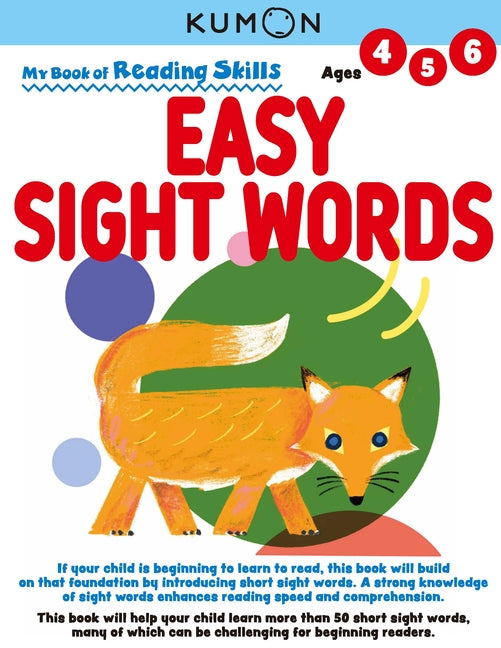 Book cover for My Book of Reading Skills: Easy Sight Words