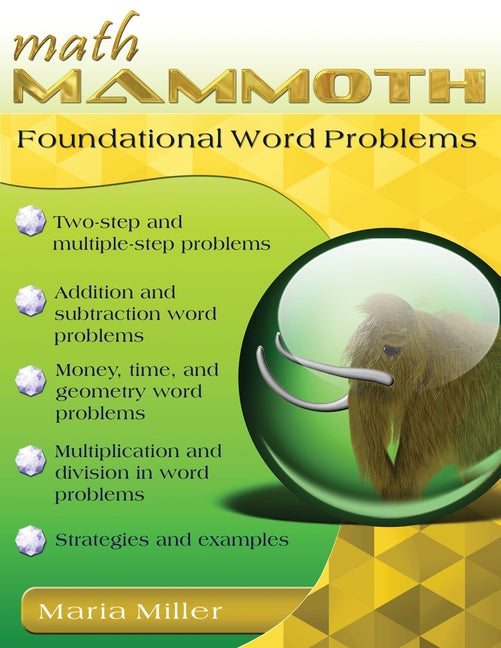 Book cover for Math Mammoth Foundational Word Problems