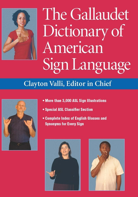 Book cover for The Gallaudet Dictionary of American Sign Language