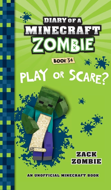 Book cover for Diary of a Minecraft Zombie Book 34: Play or Scare