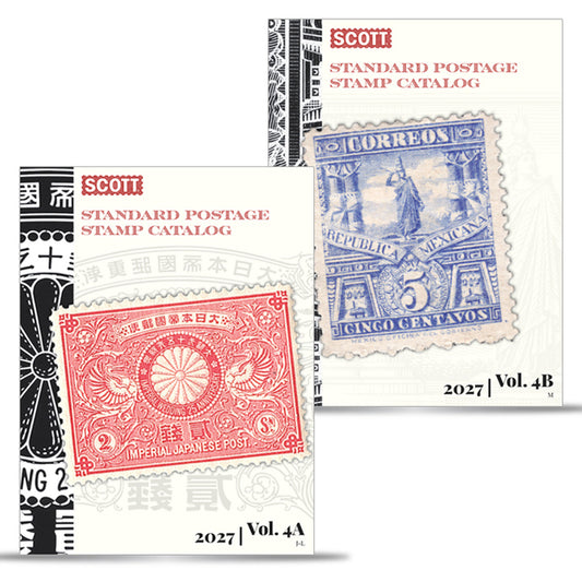 Book cover for 2027 Scott Stamp Postage Catalogue Volume 4: Cover Countries J-M (2 Copy Set): Scott Stamp Postage Catalogue Volume 4: Countries J-M