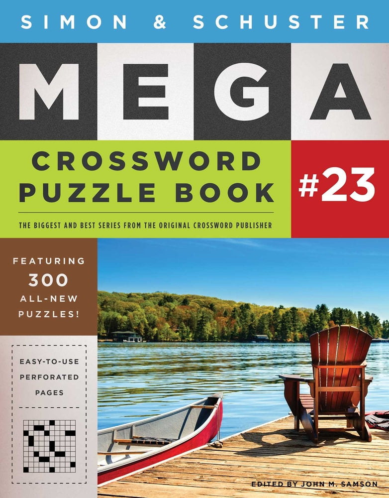 Book cover for Simon & Schuster Mega Crossword Puzzle Book #23
