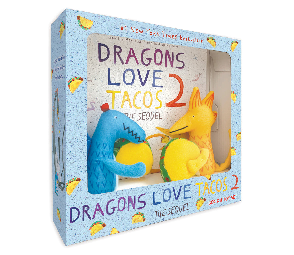 Book cover for Dragons Love Tacos 2 Book and Toy Set [With Toy]