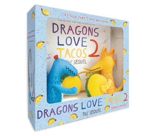 Book cover for Dragons Love Tacos 2 Book and Toy Set [With Toy]