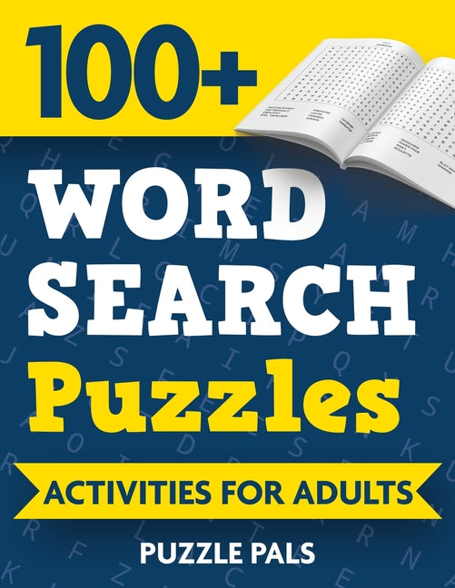 Book cover for 100+ Word Search Puzzles: Activities For Adults