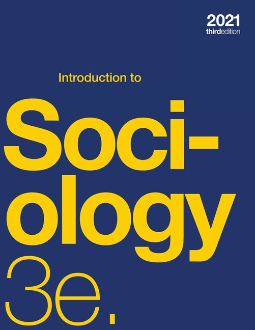 Book cover for Introduction to Sociology 3e (paperback, b&w)