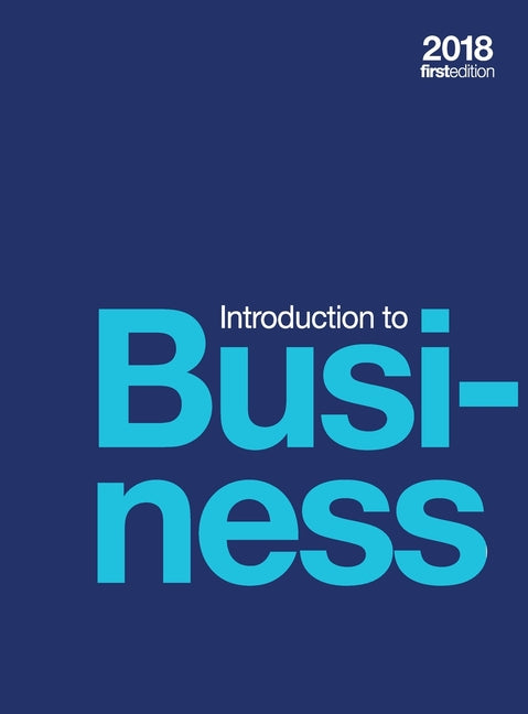 Book cover for Introduction to Business (hardcover, full color)