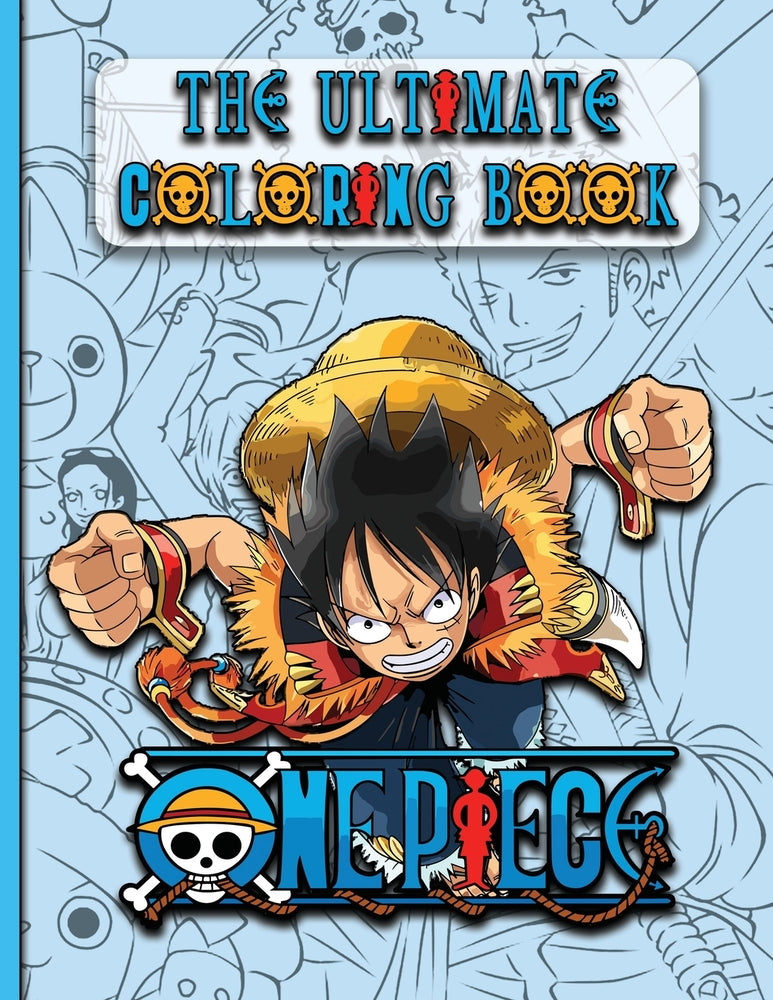 Book cover for One Piece Coloring Book: The Ultimate coloring book for Kids Teens and Adults