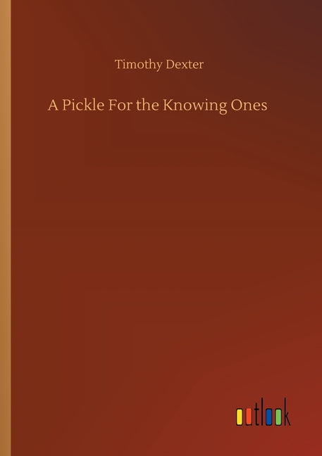 Book cover for Pickle for the Knowing Ones