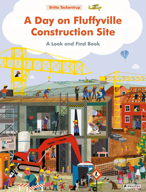 Book cover for Day on Fluffyville Construction Site: A Look and Find Book
