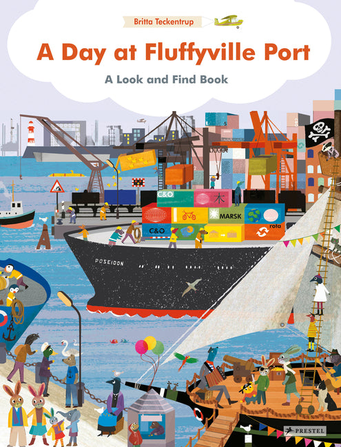 Book cover for Day at Fluffyville Port: A Look and Find Book