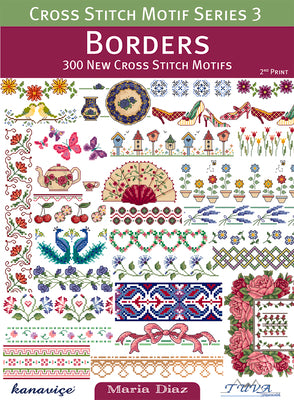 Book cover for Cross Stitch Motif Series 3: Borders: 300 New Cross Stitch Motifs