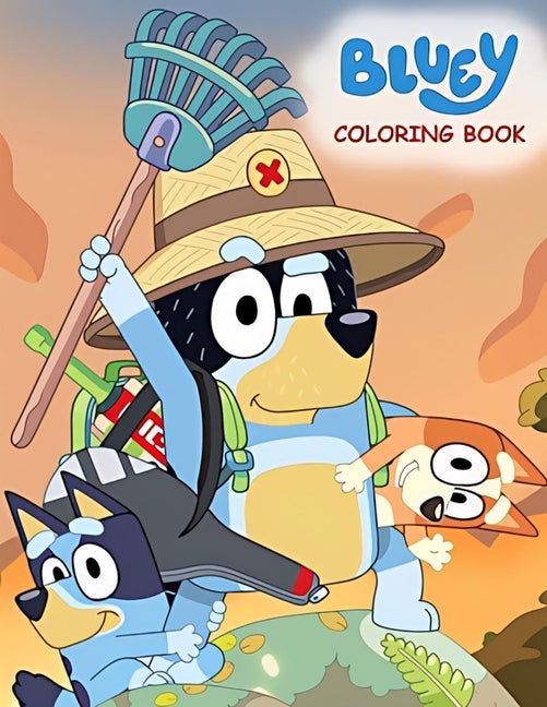 Book cover for Bluey Coloring Book