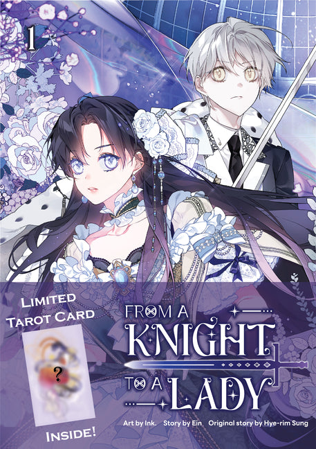 Book cover for From a Knight to a Lady Volume 1: Limited Edition with Tarot Card of Lucifela