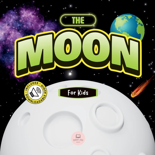Book cover for Moon for Kids: Children's Book to Learn Basics, Fun Facts, Its Lunar Phases, and More!