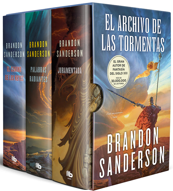 Book cover for Estuche Archivo de Las Tormentas / The Stormlight Archive Boxed Set: (The Way of Kings, Words of Radiance, Oathbringer)