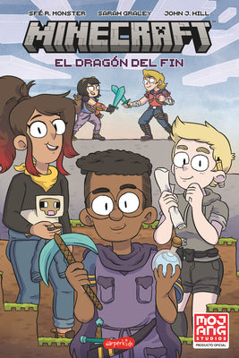 Book cover for El Dragón del Fin. Minecraft (Minecraft. Comic - Spanish Edition)