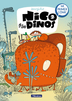 Book cover for Nico Y Los Dinos: Mi Primer Cómic / Nico and the Dinos: My First Comic