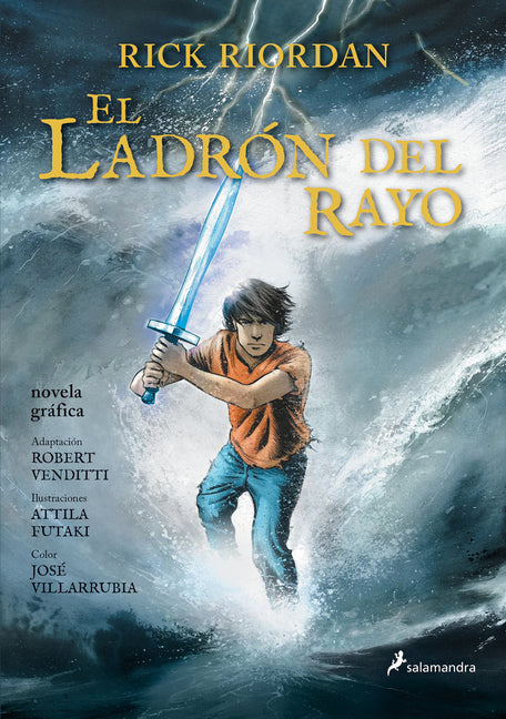 Book cover for El Ladrón del Rayo. Novela Gráfica / The Lightning Thief: The Graphic Novel