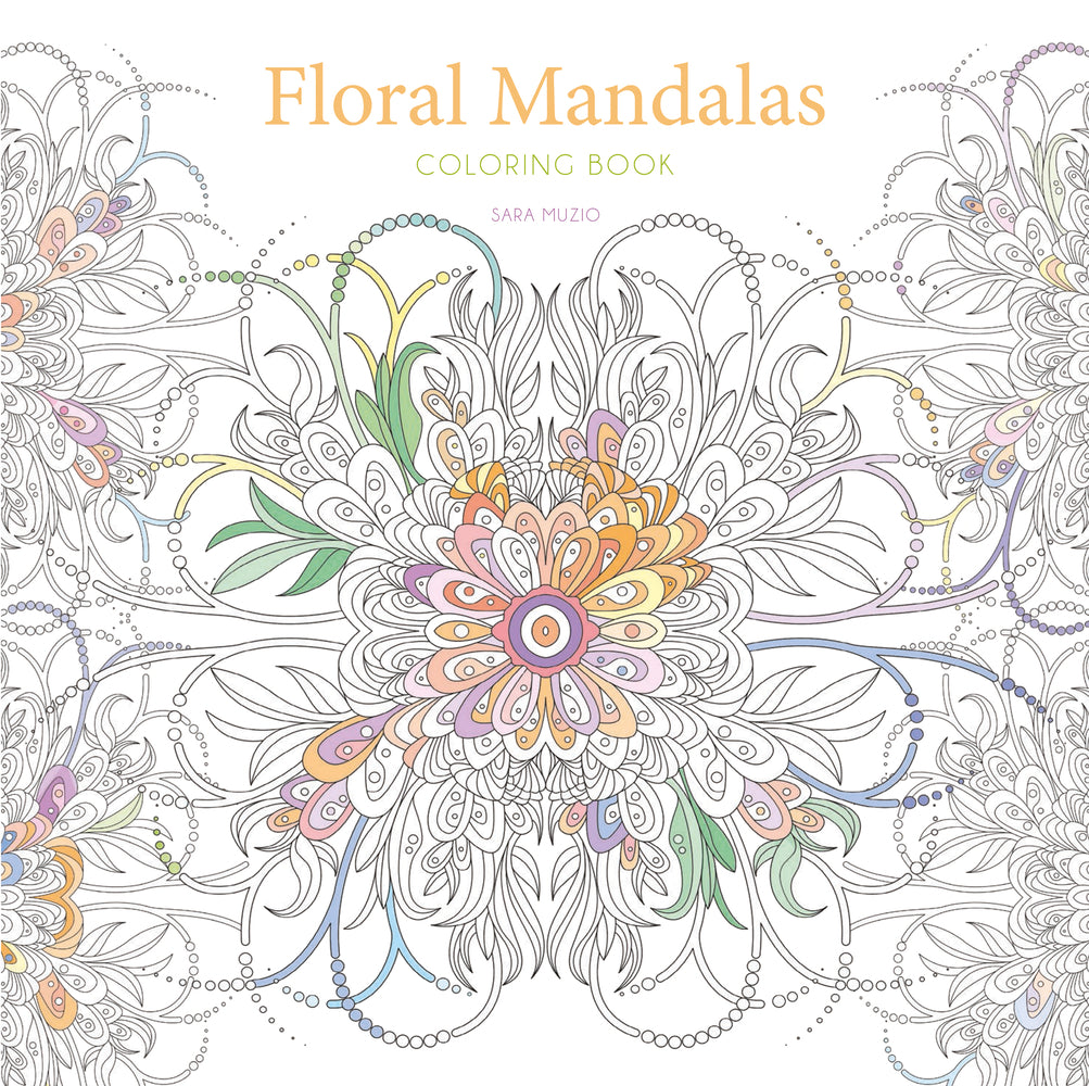 Book cover for Floral Mandalas Coloring Book