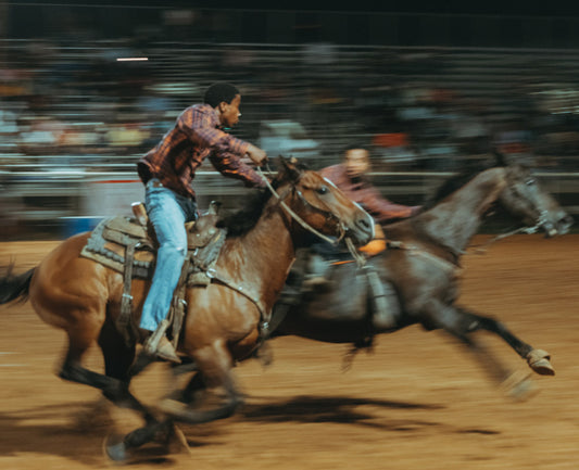 Book cover for Eight Seconds: Black Rodeo Culture: Photographs by Ivan McClellan