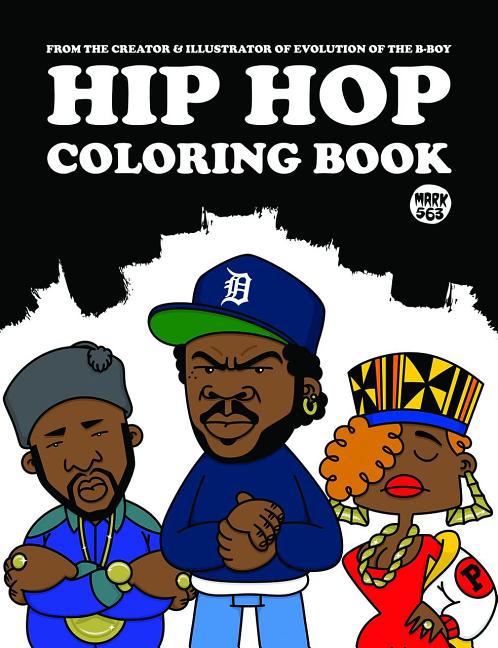 Book cover for Hip Hop Coloring Book