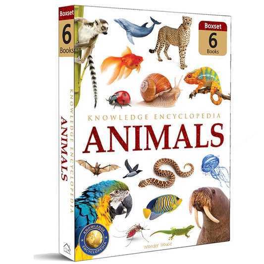 Book cover for Animals - Collection of 6 Books: Knowledge Encyclopedia for Children (Box Set)