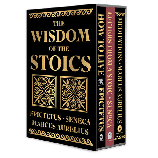 Book cover for Wisdom of the Stoics Boxed Set (Deluxe Hardbound Edition)