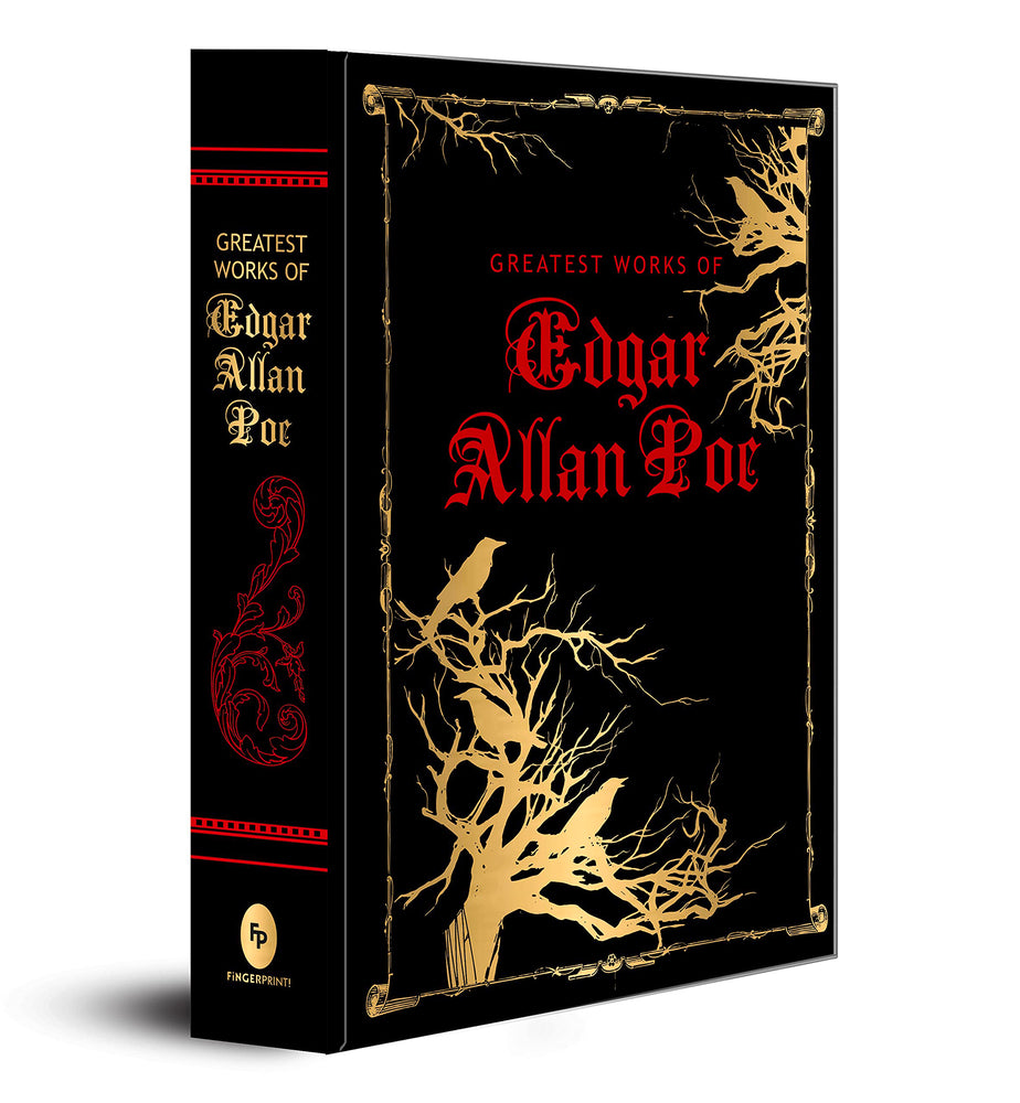 Book cover for Greatest Works of Edgar Allan Poe (Deluxe Hardbound Edition)