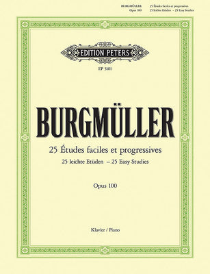 Book cover for 25 Études Faciles Et Progressives (Easy Studies) Op. 100 for Piano