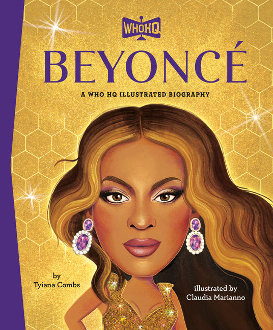 Book cover for Beyoncé a Who HQ Illustrated Biography
