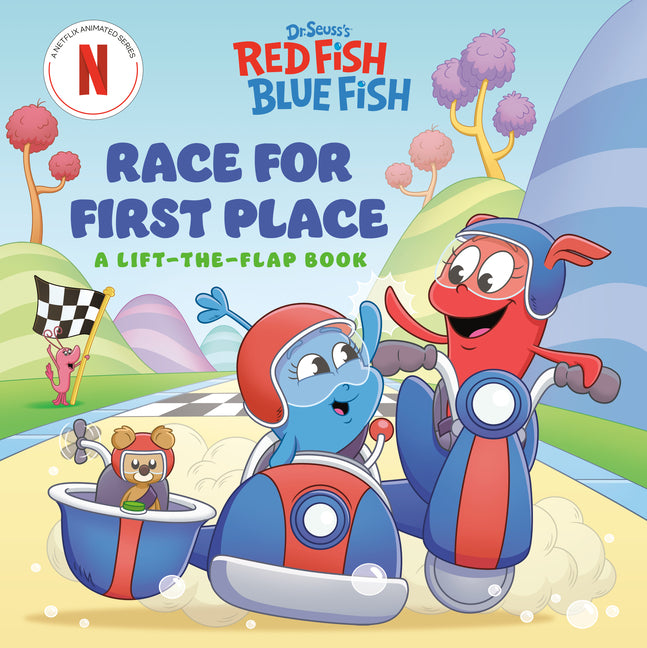 Book cover for Race for First Place: A Lift-The-Flap Book (Dr. Seuss's Red Fish, Blue Fish)