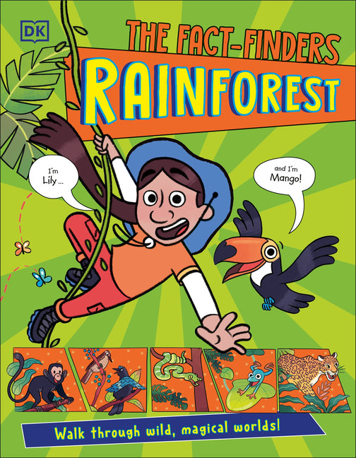 Book cover for Fact-Finders Rainforest: Walk Through Wild, Magical Worlds!
