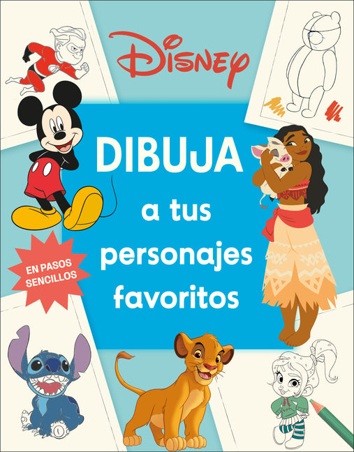 Book cover for Disney Dibuja a Tus Personajes Favoritos (How to Draw Favorite Characters)