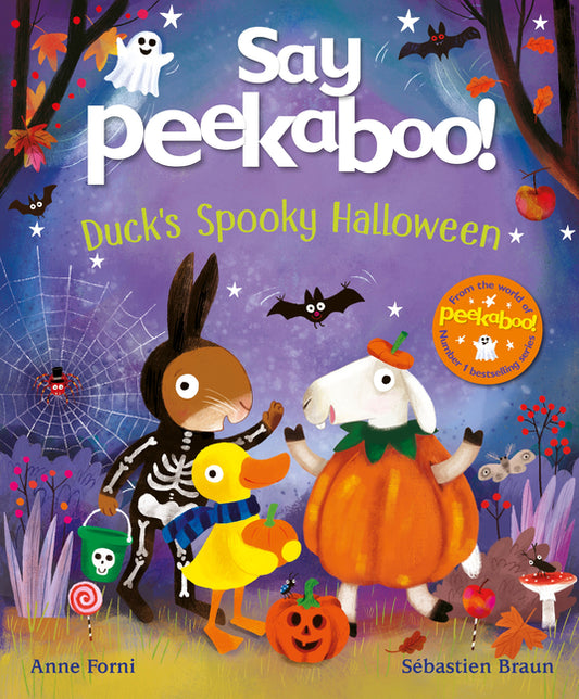 Book cover for Say Peekaboo! Duck's Spooky Halloween