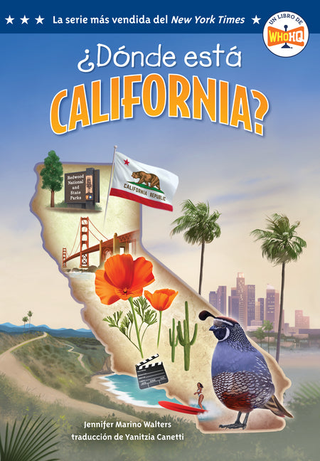 Book cover for ¿Dónde Está California? (Where Is California? Spanish Edition)