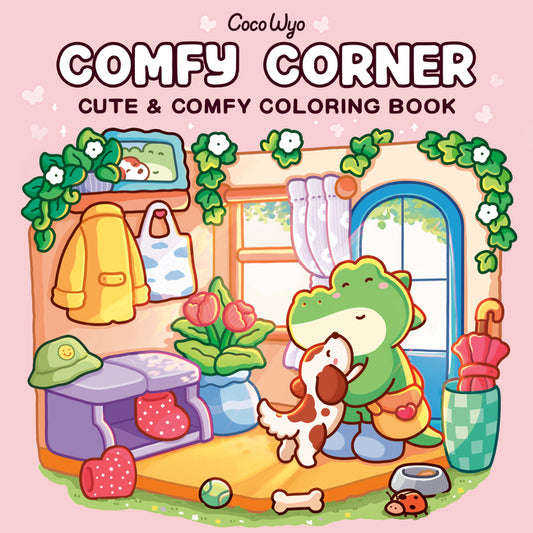 Book cover for Comfy Corner: Coloring Book for Adults and Kids
