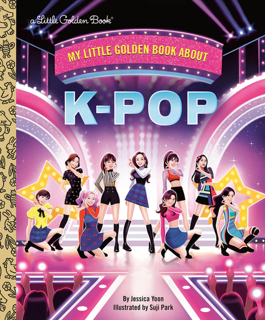 Book cover for My Little Golden Book about K-Pop