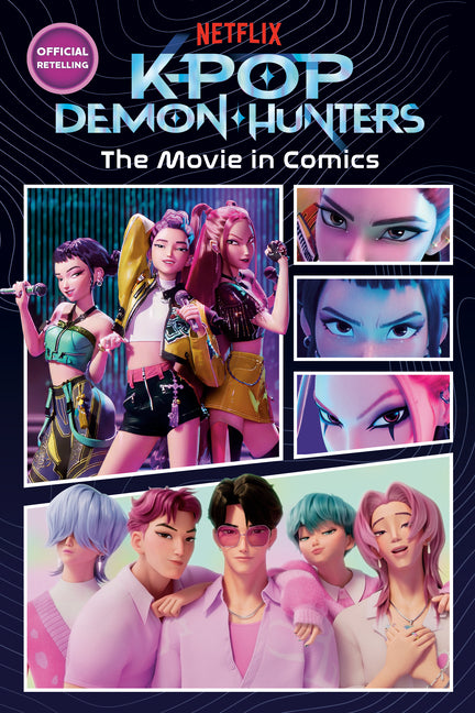Book cover for Kpop Demon Hunters: The Movie in Comics: The Official Retelling in Comic Form