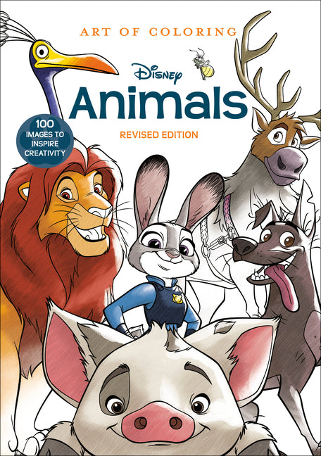 Book cover for Art of Coloring: Disney Animals: 100 Images to Inspire Creativity