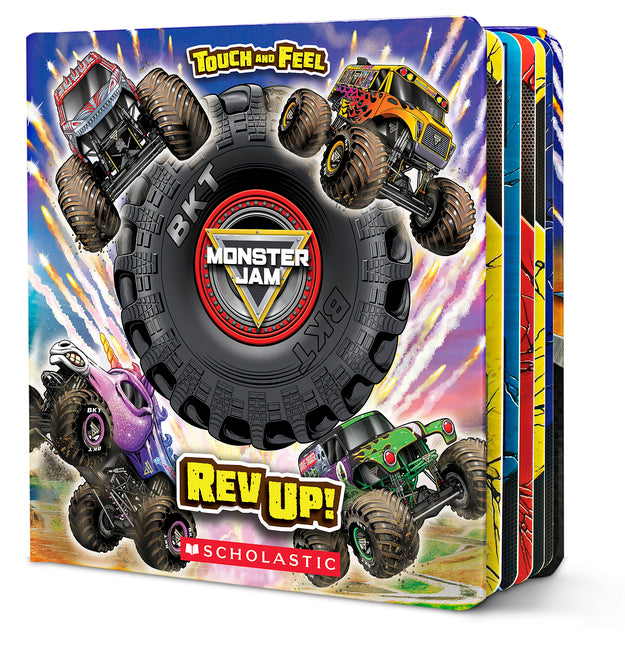 Book cover for Monster Jam: REV Up! a Touch-And-Feel Book