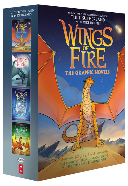 Book cover for Wings of Fire #5-#8: A Graphic Novel Box Set (Wings of Fire Graphic Novels #5-#8)