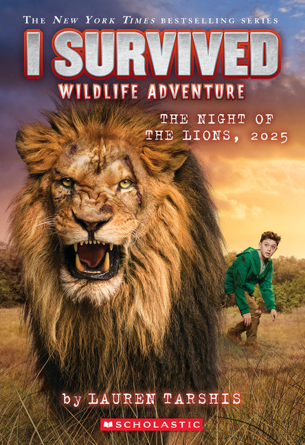 Book cover for I Survived the Night of the Lions, 2025 (I Survived #26)