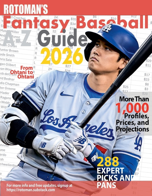 Book cover for Rotoman's Fantasy Baseball Guide A-Z 2026