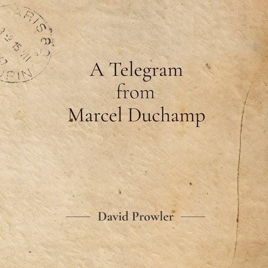 Book cover for Telegram from Marcel Duchamp